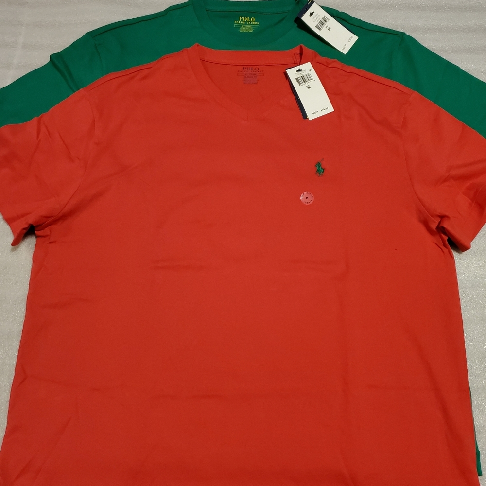 Ralph Lauren MEN'S Polo t-shirt medium set 2. 0115
